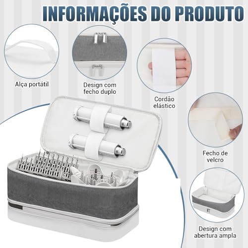 Estojo de Transporte de Viagem para Secador de Cabelo, Armazenamento Portátil de Ferramentas de Cabelo, Bolsa de Armazenamento de Ferramentas de Cabelo para Modelador
