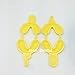 SUPVOX 50pcs Dental Teeth Whitening Mouth Trays Dual Arch Tray Size M Yellow