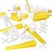 900 Tile Leveling System Set Tiles Leveler Spacers Reusable Wedges Plus Clips Positioning Crosses for Floor Wall Setting 1/16 Inch