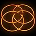 22" Lumistick Glowsticks Glow Stick Necklaces ORANGE for Halloween (50 necklaces)