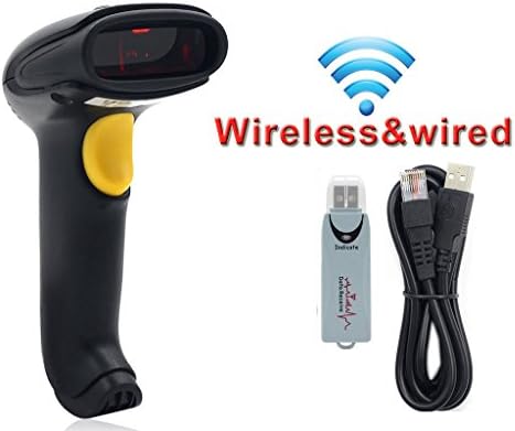 Charming Mall 2.4G Wireless Barcode Scanner and USB Wired 2in1 bar-code label reader