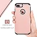 Toobe iPhone 8 Plus 7 Plus Case Ultra Armor Shock Absorbing Heavy Duty Dual Layer Case Protection With Free Scree Protector For iPhone 8 Plus /7 Plus/ iPhone 6S Plus, Cool Pink