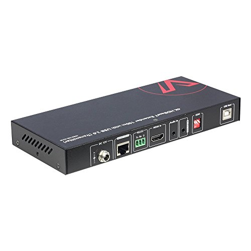 AV Access USB KVM Extender,100m(330ft) 4K 60Hz over Cat5e/6a ,Keyboard+Mouse+HDMI+USB,4 ports USB2.0,RS232,Independent EDID Management