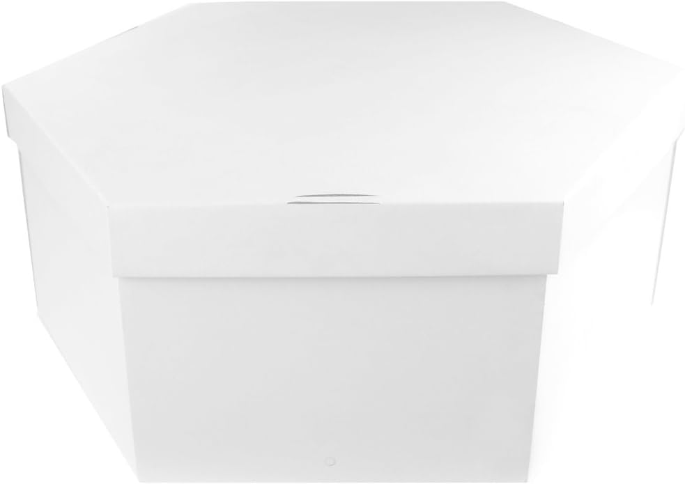 2ud. CAJA SOMBRERERA BLANCA 50X23CM.: Amazon.es: Oficina y papelería
