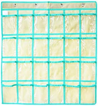 Surchar ウォールポケット クリア 壁掛け 収納ポッケト カレンダーポケット シンプル おしゃれ 透明 ポケット 小物収納 ウォールラック 吊り下げ収納 クローゼット 小物入れ 整理整頓 下着 スマホ収納 学校 保育園 幼稚園 カーキ 24ポケット Mvsps Com