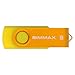SIMMAX 5Pcs 8GB USB Flash Drive USB 2.0 Flash Drive Memory Stick Fold Storage Thumb Stick Pen Swivel Design (Five Mixed Colors: Black Blue Green Gold Rose)(Mix Color2)
