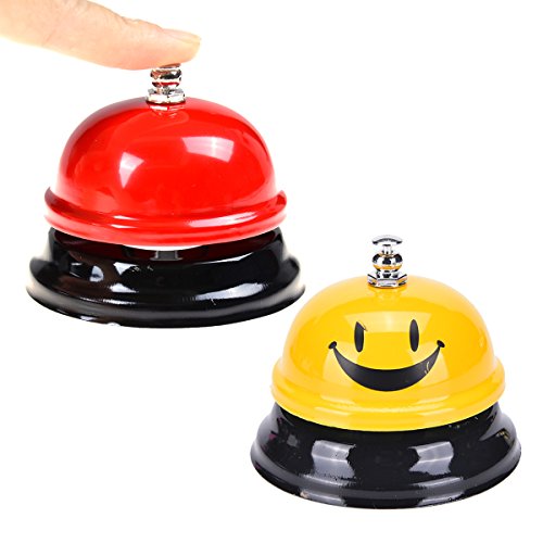 IYSHOUGONG 2 PCS Call Bell Desk Bell Service Bell for Hotels,Schools,Restaurants,Reception Areas,Hospitals