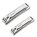 SUPRENT Finger Nail and Toe Nail Clippers Set (Silver)
