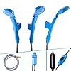 Arebos Campingdouche 12V | met dompelpomp | 5m kabellengte en 2 m slanglengte | waterdruk regelbaar | incl. transporttas