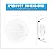 PARMIDA (4-Pack) 5/6 inch Dimmable LED Recessed Lighting, Retrofit Downlight, Baffle Trim, 12W (100W Replacement), Ceiling Can Lights, 1000lm, ENERGY STAR & ETL-Listed, 3000k