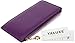 YALUXE Leather Wallet for Women Women's RFID Blocking Genuine Leather Multi Card Organizer Wallet with Zipper Pocket RFID Blocking Purple