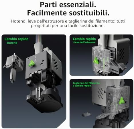 Stampante 3D Creality SPARKX i7, Modellazione 3D da foto con IA, Stampa multicolore pronta, Livellamento automatico, Stampante 3D FDM desktop per principianti (i7 Autofill Combo)