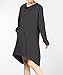 Mordenmiss Women's Leisure Long Sleeve Boat Neck Fall Tops US XS-XL (L, Dark Grey)
