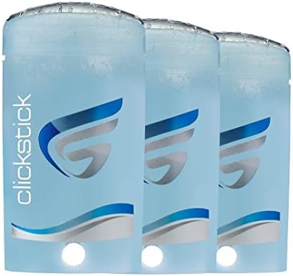 Clickstick deodorant refill cartridge, Hypoallergenic unscented 3-pack