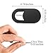 Nano shield S1 Webcam Cover, 0.03in Ultra Thin Web Camera Cover for Computer, Laptop, iMac, MacBook Pro, Smartphone, Slider Camera Blocker Protect Privacy Sliding Design (3 Packs, Black)
