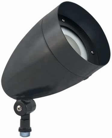 RAB Lighting HBLED13NA  LED Flood Light 13W Neutral Led Bullet with Hood and Lens, Bronze
