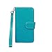 xhorizon Premium Leather Folio Case [Wallet Function] [Magnetic Detachable] Fashion Wristlet Purse Soft Flip Multiple Card Slots Case Cover ZA5 for Samsung Galaxy S3 (I9300) - Blue