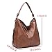 Hobo Bags for Women,DDDH Ladies Handbags Purses Crossbody Shoulder Bucket Bag Faux Leather Brown
