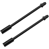 2Pcs Bike Flexible V-Brake Noodle Cable Guide Rubber Boots Bicycle Cycling (Black)