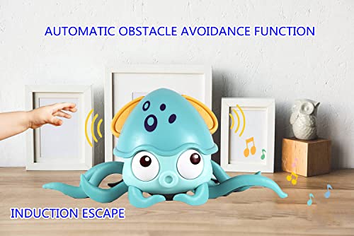 Produktbild von Led Music Dancing Octopus Toy With Obstacle Avoidance Dancing Octopus Toy With LED Lights & Music - Smart Obstacle Avoidance (Green) Electric Octopus Toy