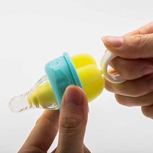 6 in 1 Bottle Brush Cleaner Kit, Cleaning Brush Set for Cups Sports Bottle Baby Bottle Nipple Straws and More (Green)