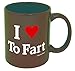 Funny Guy Mugs I Love To Fart Ceramic Coffee Mug - 11oz - Ideal Funny Coffee Mug for Women and Men - Hilarious Novelty Coffee Cup with Witty Sayings