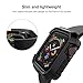 UooMoo Compatible with Apple Watch 4 case 44mm, TPU Shockproof Rugged Full-Protective Bumper Cover Replacement for iWatch Apple Watch Series 4 (44mm,Black)