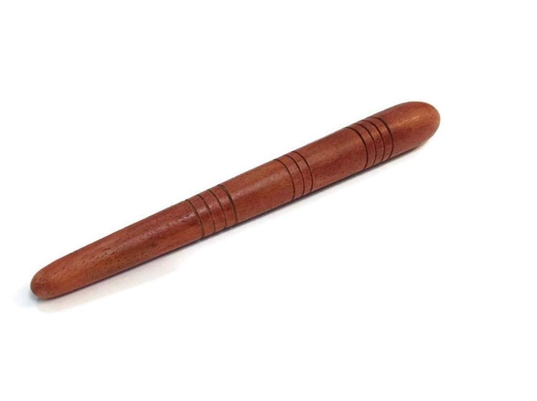 MATAS 1 Pcs Thai Foot Massage Wooden Reflexology Health Stick Tool Small Wooden Stick Therapy Reflexology Traditional Tool Hand Head Foot Face Body Red Wood Pain Relief Travel Home 13 cm