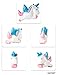 4 Piece Unicorn Slow Rising Squishy Set in 4 Different Custom Designs, Soft and Scented - Ideal Stress Relief, Birthday Gift, Children's Toy, Charmer and Props