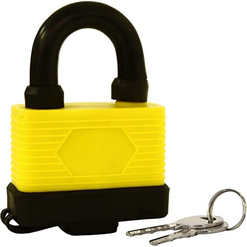 Rolson 66515 Weatherproof Padlock, Black, 65 mm