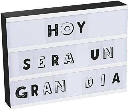 DCASA Caja de luz 87 letras negra - Luz de compañía: Amazon.es: Bebé