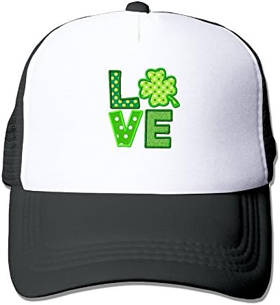 St Patrick's Day Love Clover Fashion Unisex Trucker Hats,Adjustable Baseball Cap Hats Hot Sale!