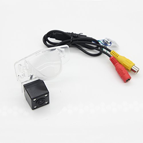 RedWolf Rear View Backup Camera CMOS Waterproof 170 Degree Wide Angle with IR Night Vision for Honda CRV 2007-08, Odyssey 2009-11, Fit/Jazz (Hatchback) 2011-12, CrossTour 2011-12