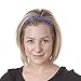 Hipsy 3pk Women's Adjustable NO SLIP Skinny Bling Glitter Headband Multi Pack