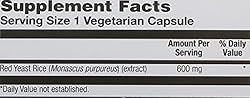 Solaray Red Yeast Rice, 600 mg, 120 Count