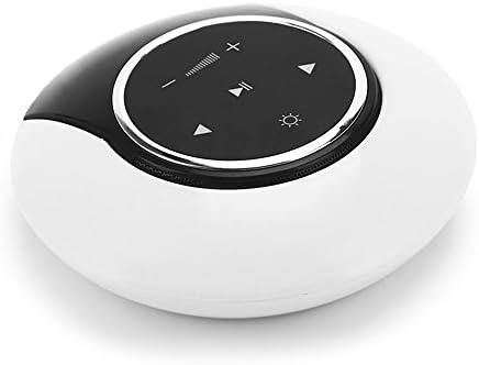 LUCKLLY Home LED Speaker,LED Music lamp for Bedroom with Portable Wireless Bluetooth Speaker (WHITE)