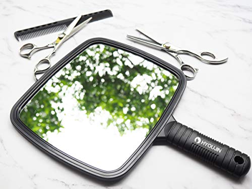 image for HYOUJIN Hairdressing Hand Mirror Professional Handheld Salon Barbers H