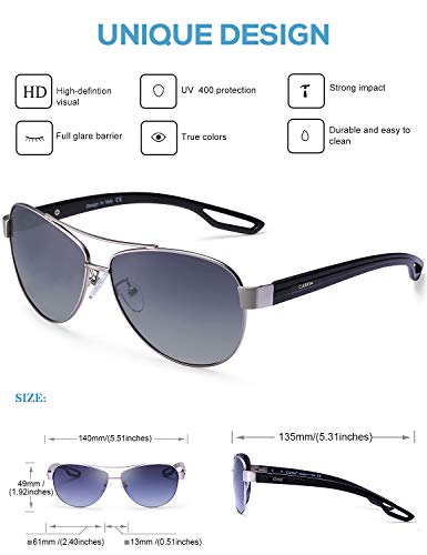 Carfia Pilot Sonnenbrille Herren – Bild 5