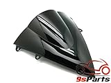 9sparts Black Smoke Double Bubble Transparent Windscreen Windshiled for 2012 2013 2014 2015 2016 Honda CBR1000RR CBR 1000RR
