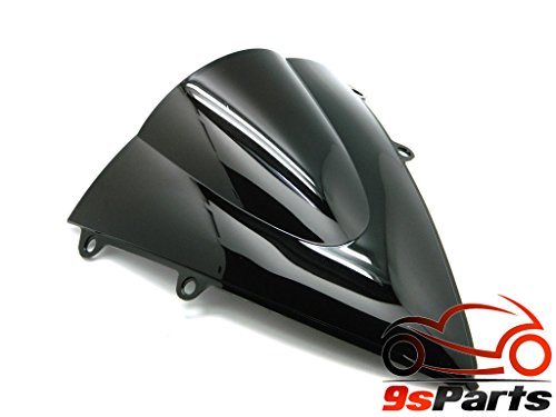 9sparts Black Smoke Double Bubble Transparent Windscreen Windshiled for 2012 2013 2014 2015 2016 Honda CBR1000RR CBR 1000RR
