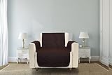 Sofa Protect 2-in-1 Reversible Chair Furniture Protector, Chocolate/Tan