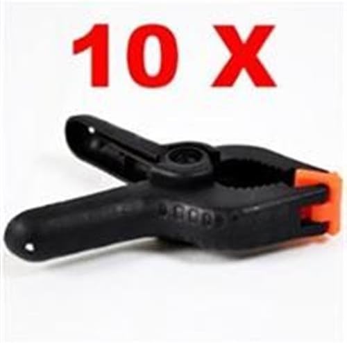 Fortitude -10 Nylon Muslin/Paper Photo Backdrop Background Clamps, 4.5 inch Black by Fortitude