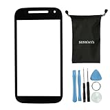 Sunways Phone Screen Glass Replacment Assembly Kit For Motorola Moto E 2nd Gen E2 XT1505 XT1511 XT1527 (Black)
