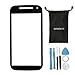 Sunways Phone Screen Glass Replacment Assembly Kit For Motorola Moto E 2nd Gen E2 XT1505 XT1511 XT1527 (Black)