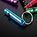SPHTOEO 5PCS Aluminum Emergency Whistle Survival Whistle with Keychain Key Ring (5 Colors)