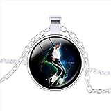 MICHAEL JACKSON - King Of Pop - Bezel Pendant Necklace Silver Plated AMZN37