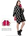Women's Plaid Tartan Scarf Blanket Classic Winter Scarf Shawl Wrap Black and White Checked