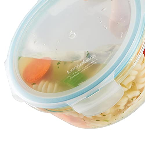 LocknLock Purely Better Glass Food Storage Container with Steam Vent