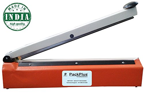 Pack Plus Systems India Sheet Hand Sealing Machine for Packing Plastic and Aluminium Pouch (Red, 16-inch)