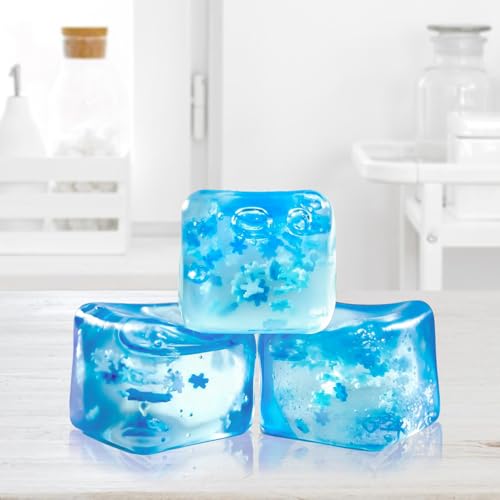 Stress Balls for Adults, Stress Cube Fidget Toys, Desktop Enhanced Grip Strength Squeeze Toys, Square Shape Stress Cube Stress, for Halloween, Christmas, Party Favors, Stocking Stuffers